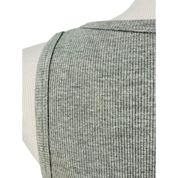 NWOT RARE Akira Gray & Silver Shimmering 3D  "Tasty" & Safety-Pinned Sides Sexy - Picture 10 of 15